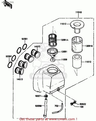 Filtro aria Kawasaki GPZ750 110121245