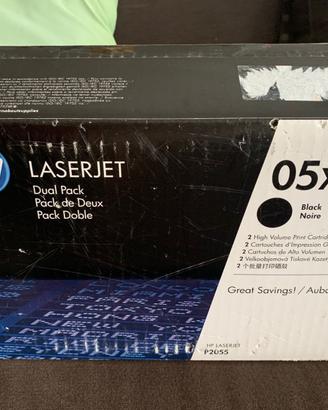 Toner HP 05X (CE505XD) Nero – Confezione Doppia 