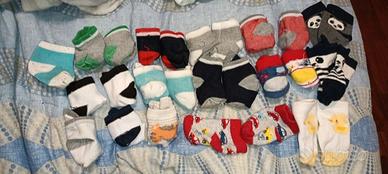 Set calze neonato 23 paia tg. 11/14