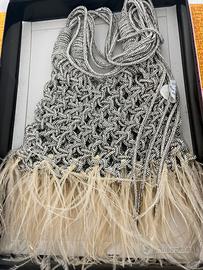 Borda in cordino di strass fatta a mano