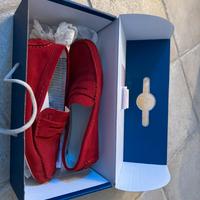 Mocassino rosso armani