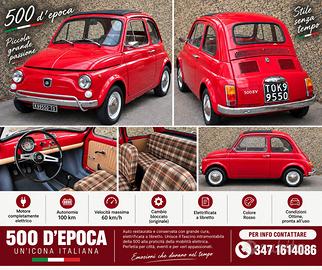 Fiat 500 d’epoca elettrica
