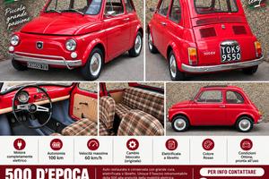 Fiat 500 d’epoca elettrica