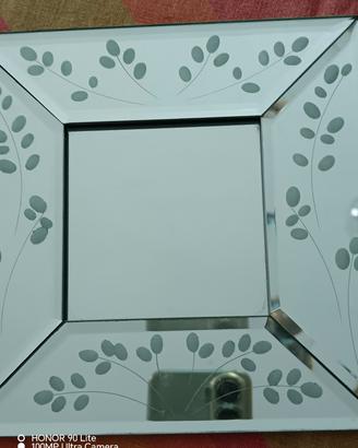 Specchio Ikea quadrato decorato cm 16 x 16