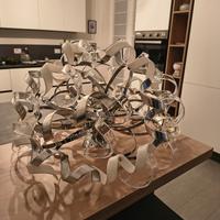 lampadari riccioli di vetro