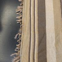 Copriletto cotone beige-marrone