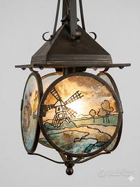 Lampadario Lanterna Vintage  (Anni '20/'30)
