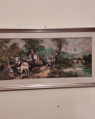Collezione 100 quadri mezzo punto ricamati a mano