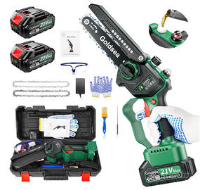 Motosega a Batteria con 8000mAh,6 Pollici