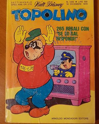 Topolino libretto Disney n.1255 16 Dicembre 1979