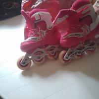 pattini a rotelle rosa nuove misura 30 -33