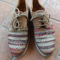 Scarpe Soldini camoscio+ tela