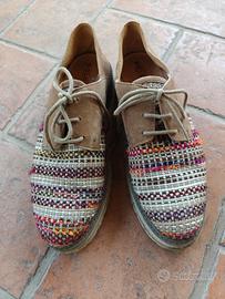 Scarpe Soldini camoscio+ tela