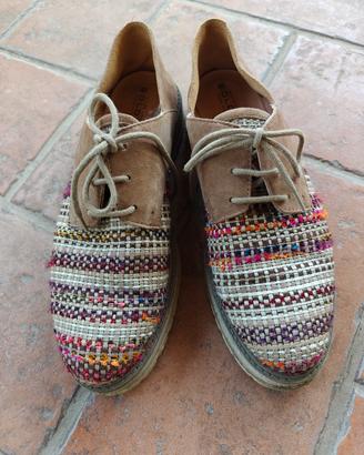 Scarpe Soldini camoscio+ tela