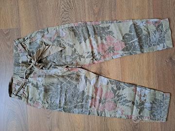 pantaloni da tuta di lino