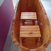 vasca da bagno in legno 