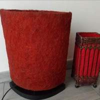 2 lampade etniche rosse