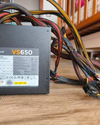 alimentatore PC ATX Corsair vs650W 80PlusEfficienc