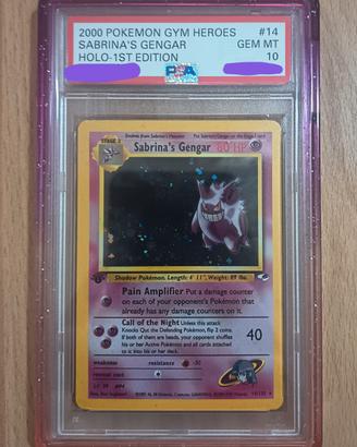 Sabrina's gengar holo first edition PSA 10