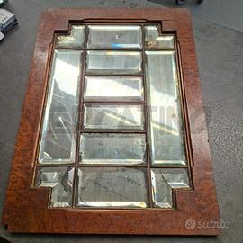 SPECCHIO CORNICE VETRATE ARTISTICHE STILE ART NOUV