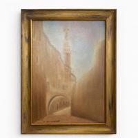 Quadro scorcio Siena - artista locale