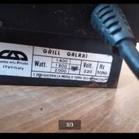 Griglia elettrica acciaio inox La Grigia