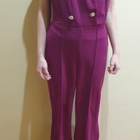 Tuta elegante fucsia/viola taglia S "Eghu"