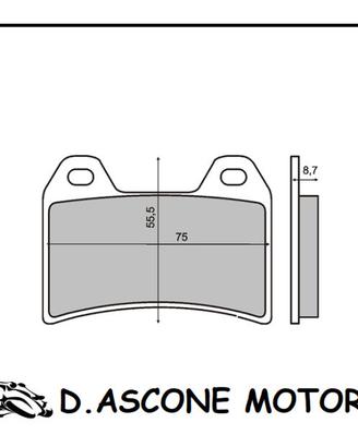 Coppia pastiglie freno anteriori organiche Ducati 