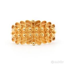 Anello Fede Sarda in Oro Giallo