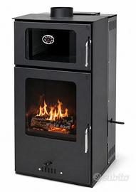 Stufa Legna e Pellet Lucerna con Forno 10 Kw Nuova
