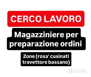 Addetto imballaggio preparazione ordini