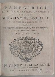 Panegirici di P. Serafino Petrobelli 1767 Venezia