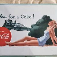 targa e borraccia Coca Cola da collezione 