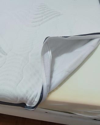 Materasso matrimoniale+coppia cuscini.