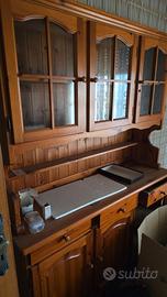 Credenza in legno massello stile rustico