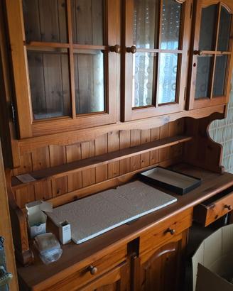 Credenza in legno massello stile rustico