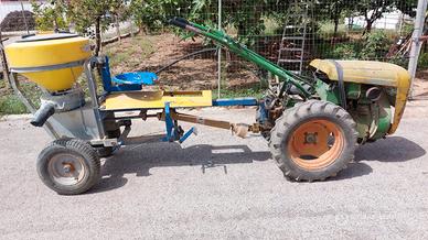 Motocoltivatore GOLDONI XF e solforatrice PROJET