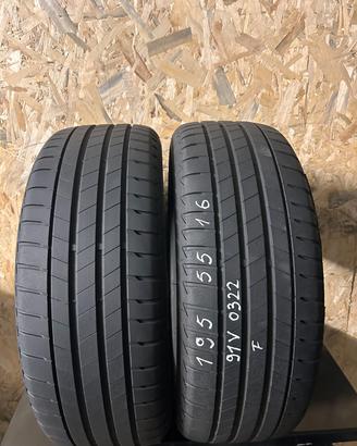 2 GOMME 195 55 16 BRIDGESTONE T005