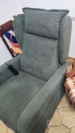 poltrona relax elettrica 2 motori alzapersona 