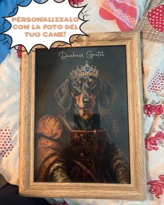 Ritratto personalizzabile animale stile Nobiliare