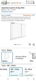 cancelletto in metallo bianco
