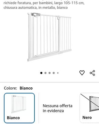 cancelletto in metallo bianco