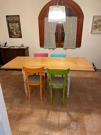 Tavolo da pranzo legno massello