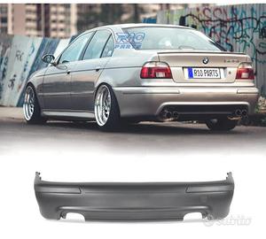PARAURTI POSTERIORE BMW E39 LOOK M5 DOPPIA USCITA