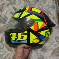 Casco valentino rosso agv