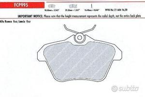 Pastiglie freno sportive FERODO RACING FCP 995