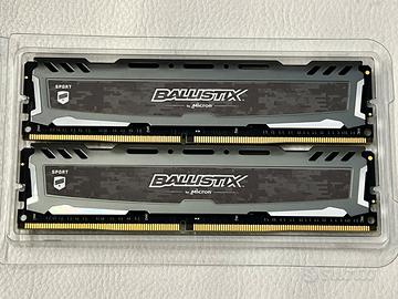 2x8 Gb Crucial Ballistix Sport DDR4 2400 MHz