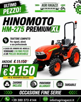 HINOMOTO HM-275 - PREMIUM XL - ULTIMO PEZZO
