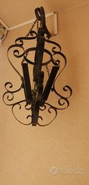 lampada in ferro battuto 