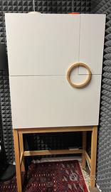 mobile con scrivania a ribalta